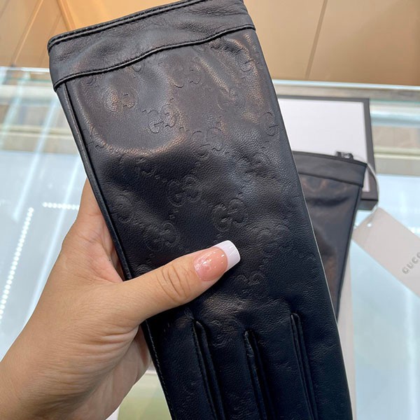 グッチ GGロゴ レザー グローブ スーパーコピー guu52630
